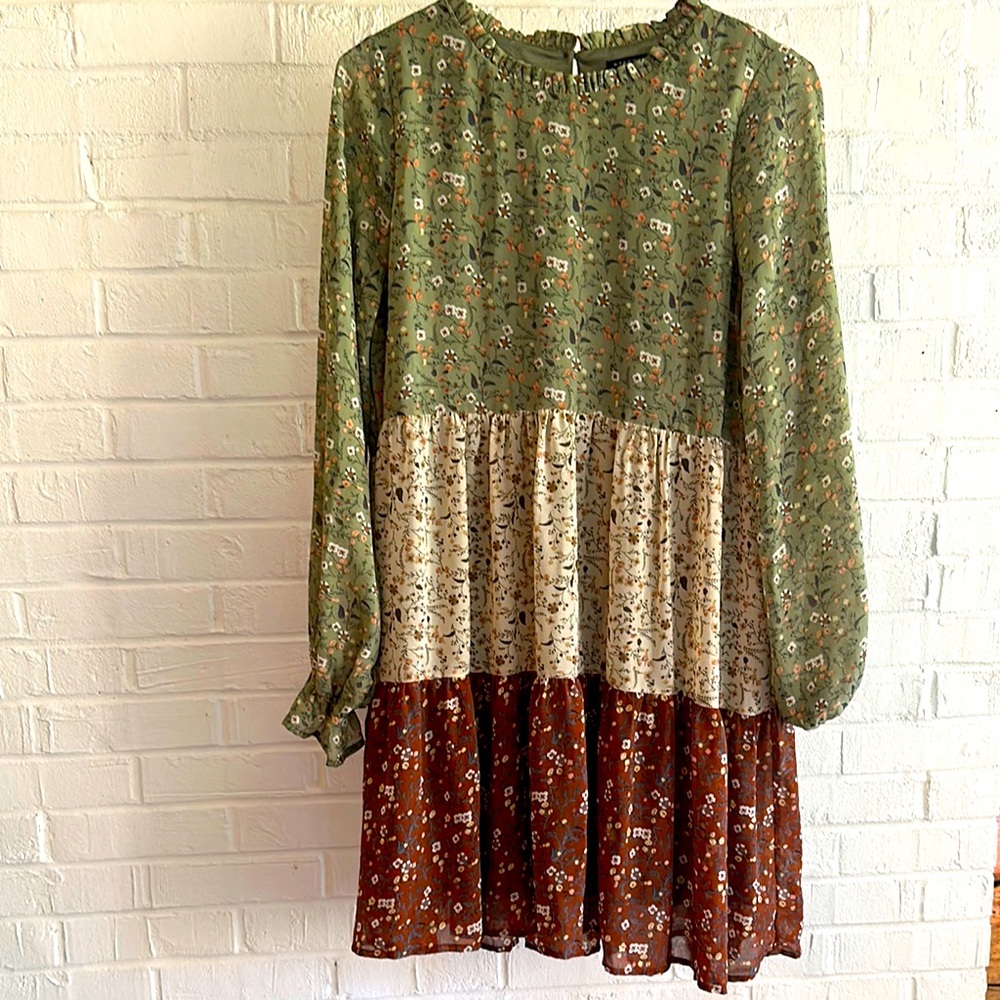 Staccato Size Large Boho Dress
